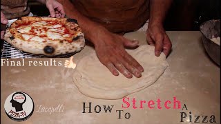 HOW TO STRETCH A REAL PIZZA â€œSlap Techniqueâ€ [upl. by Anneres]