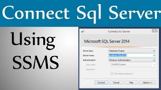 How to Connect Sql Server Using SSMSPart1 [upl. by Sirkin]