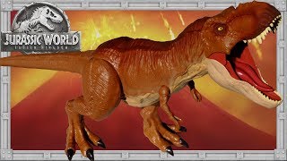 Unboxing SUPER COLOSSAL TYRANNOSAURUS REX Jurassic World Fallen Kingdom Dinosaur Action Figure Toy [upl. by Bastien]