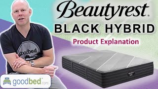 Beautyrest Black Hybrid Mattresses 20192022 version EXPLAINED by GoodBed [upl. by Niatsirhc]