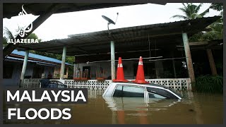 Malaysia floods At least 3 dead over 30000 evacuated [upl. by Niles681]