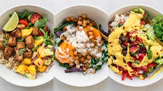 BALANCED BOWLS  whole food plant based full recipes [upl. by Eldreda]