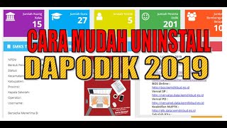 Cara Mudah Uninstall Aplikasi Dapodik di Laptop untuk install dapodik terbaru  griya chumaidi [upl. by Nica368]