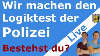 Online Logiktest der Polizei  Bestehen wir [upl. by Leasim]