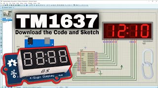 How to use TM1637 4 digit 7 segment LED Display with Arduino  Proteus 8 [upl. by Corotto49]