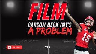 Carson Beck Film Breakdown  INTs Becoming a Problem for Georgia Football [upl. by Cohbert964]