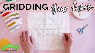 Gridding Your Cross Stitch Fabric  A Beginners Guide [upl. by Ycart]