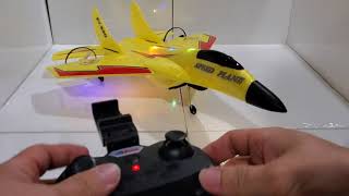 RC Plane SU 35 ZY 530 With Lights Camera remote control Review [upl. by Tamma2]