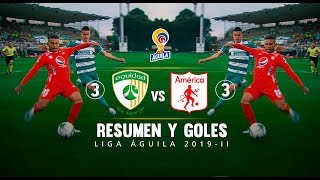 Equidad vs América 33 resumen y goles  Fecha 13 Liga Águila 2019II [upl. by Egidio526]