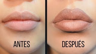 Cómo tener labios más GRUESOS y GRANDES sin cirugía⎢Maquillaje de labios ⎢Day Arvizu♡ [upl. by Conah]