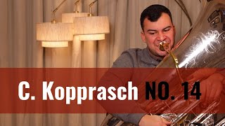 C Kopprasch 60 Selected Studies for BB flat Tuba No 14 [upl. by Ursas]