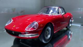 Review  KK Scale Ferrari 275 Gtb4 NART Spyder 118 [upl. by Castora]