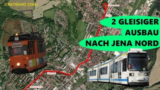 Doku Straßenbahn Ausbau Jena Nord  Jenatrains [upl. by Ellecrag]