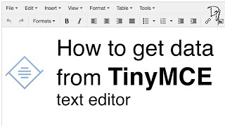 How to get data from TinyMCE text editor  TinyMCE 02 [upl. by Reginauld]