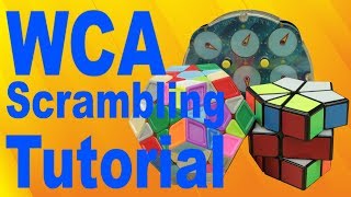 How to Scramble Square1 Megaminx and Clock WCA [upl. by Elocin]