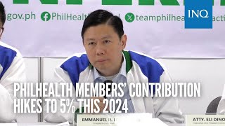 PhilHealth members’ contribution hikes to 5 this 2024 [upl. by Elvin866]