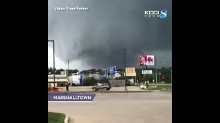 Confirmed tornado rips through Marshalltown [upl. by Macmullin]