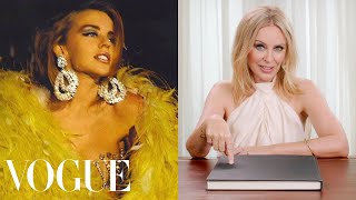 Kylie Minogue Breaks Down 17 Looks From 1988 to Now  Life in Looks  Vogue [upl. by Jansen]