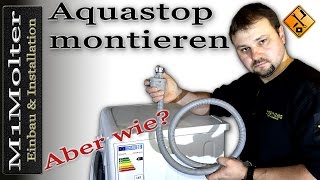 Aquastopschlauch Montieren  Anschließen von M1Molter [upl. by Lyndes549]