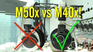 Heres Why AudioTechnicas M40x is Better vs M50x Review  Comparison [upl. by Stearn]