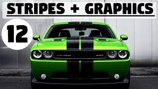 12 Popular Stripes  Graphics to Add to Your Dodge Challenger [upl. by Eidoc125]