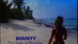 1988 BOUNTY Chocolate Bar quotThe Taste Of Paradisequot  TV advertcommercial VHS archive [upl. by Eli]