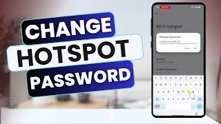 How to Change Hotspot Password on Android [upl. by Ling]