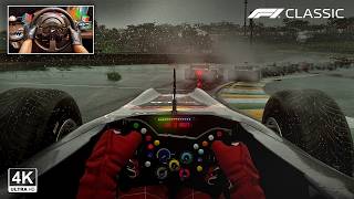 Sebastian Vettels Red Bull RB 6 V8  Cockpit  Brazilian GP F1 2020 Classic Steering Wheel Gameplay [upl. by Anairo]