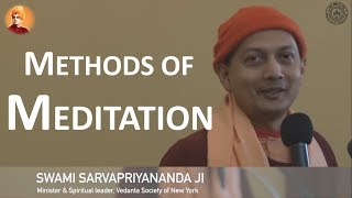 Practical Methods of Meditation  Swami Sarvapriyananda [upl. by Ialda]