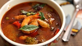 Thai Red Curry with Prawns  How To Make Thai Curry  The Bombay Chef – Varun Inamdar [upl. by Eicyac]