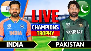 India vs Pakistan  Champions Trophy 2025  Live Cricket Match Today  IND vs PAK Match Preview [upl. by Ardnala]