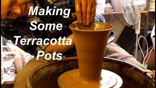 Making some Terracotta Clay Pottery Plant Pots [upl. by Vickie]