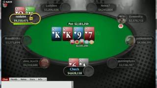 2016 SCOOP Main Event 10K Final Table on Pokerstars [upl. by Jarrod]