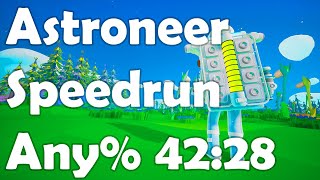 Astroneer Any 4228 Speedrun [upl. by Acenes600]