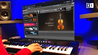 Native Instruments STRADIVARI VIOLIN with Maverick Piano  Sound Demo [upl. by Nylde]