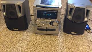 Testing Aiwa CXNAJ20 mini hifi component system [upl. by Mariejeanne]