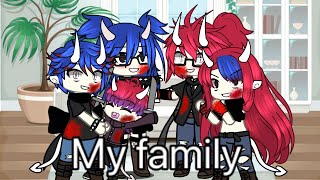 Family Line💔  Gcmv  Glmv  Gacha Club Music Video [upl. by Panaggio]