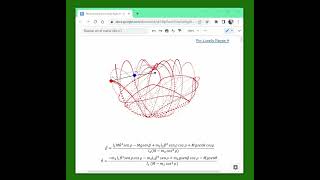 Péndulo doble 22 con GeoGebra [upl. by Mahgem216]