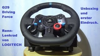 Logitech G29 Driving ForceRennlenkrad  Unboxing  erster Eindruck 1  Ziegelstein21 [upl. by Oiramd141]