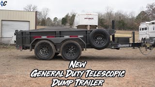 New General Duty Telescopic Dump Trailer  Diamond C [upl. by Hallam]