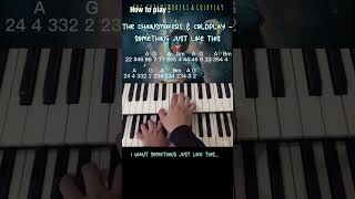 The Chainsmokers amp Coldplay  Something Just Like This easy tutorial [upl. by Creath]