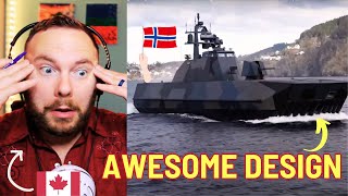 Canadian Reacts to Norways camouflaged Skjoldclass corvette [upl. by Nattirb]