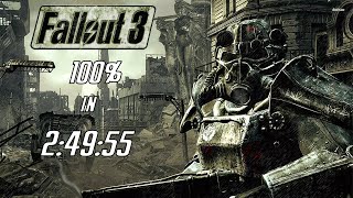 Fallout 3 100 Speedrun in 24955 Former World Record [upl. by Ortrude]