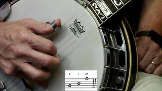 Beginner banjo Simple threenote rolls to get you started [upl. by Drofyar]