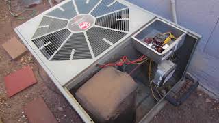 RHEEM CONDENSER CLEAN UP [upl. by Onimixam]