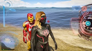 Iron Man vs Overgirl  GTA 5 Iron Man mod  Cocobibu [upl. by Nive]