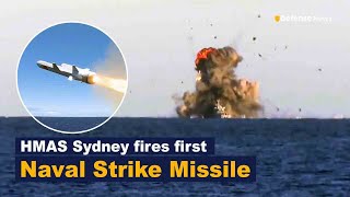 Multinational Fleet Formation and Successful Missile Test by HMAS Sydney [upl. by Laet]