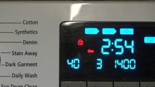 How to tip 16  Activate and Deactivate Child lock on Samsung Ecobubble Washing Machine [upl. by Aynosal]