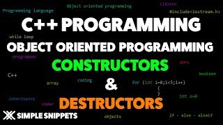 Constructors amp Destructors in C Programming  Object Oriented Programming Concepts [upl. by Elexa966]