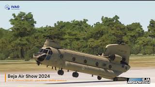 IVAO Special Operations Beja Air Show 2024  crowd view [upl. by Syverson]